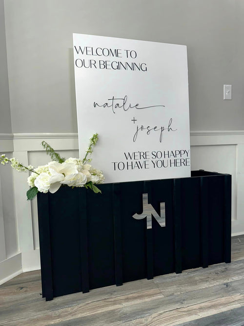 Luxe Signage Stand Rental (Includes Personalized Sign)